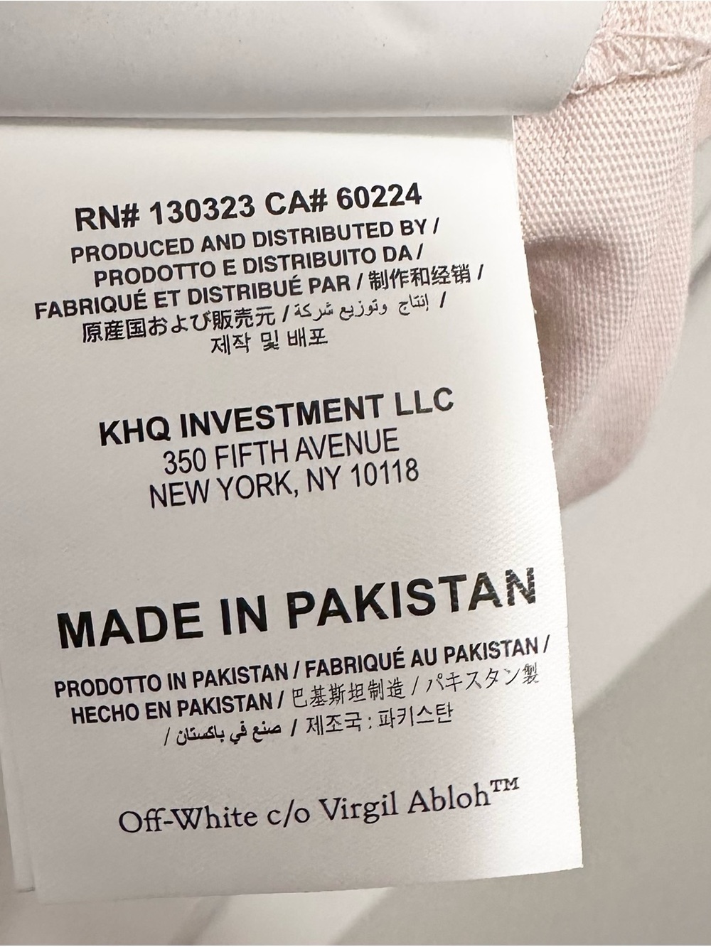 Off White Kids Virgil Abloh 2013 OFF Stamp Basic Tee Dress Girls 8 beige pink - Picture 9 of 11
